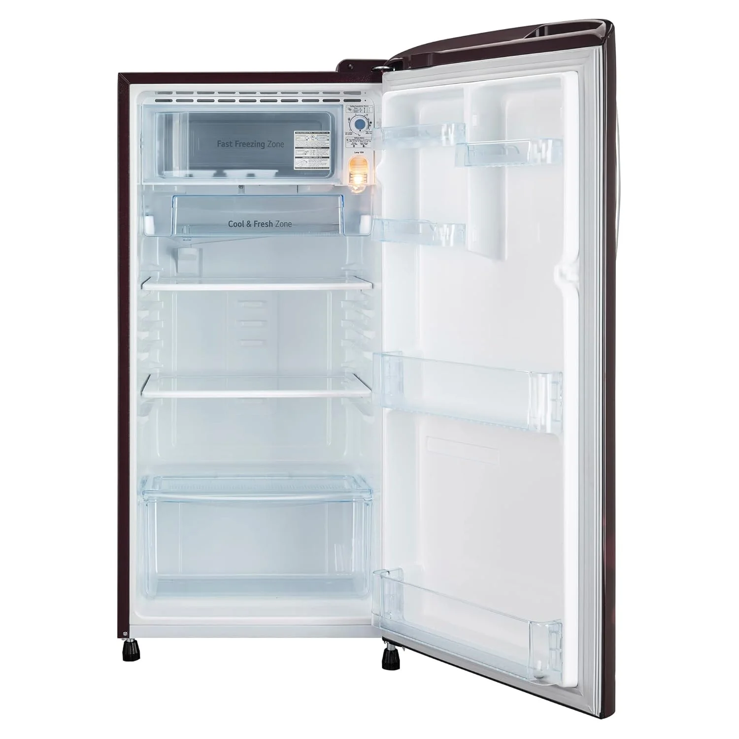 LG 190 L 5 Star Smart Inverter Direct-Cool Single Door Refrigerator Appliance (GL-B201ASEZ, Scarlet Euphoria, With Smart Connect & Fast Ice Making, 2022 Model) - Image 7