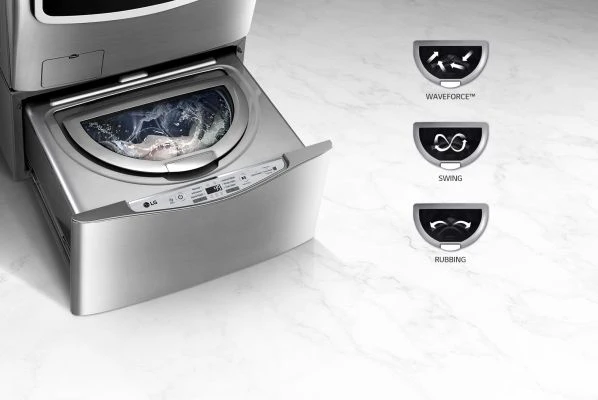 LG 2 Kg Twin Wash Mini, Twin Wash Compatible Miniwash SideKick Pedestal Washing Machine, F8K5XNK4 - Image 3