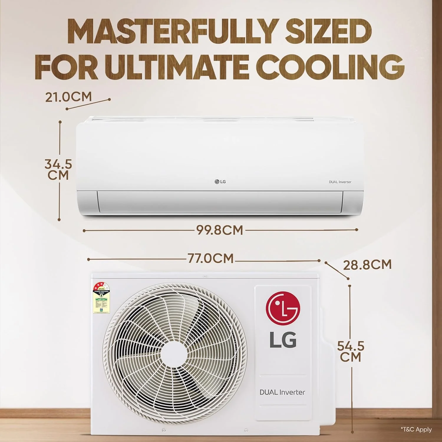 LG 2 Ton 3 Star DUAL Inverter Split AC (Copper, AI Convertible 6-in-1, Diet Mode+, Faster Cooling &amp; Energy Saving, 4 Way Swing, HD Filter with Anti-Virus Protection, US-Q24ENXE, White) - Image 12
