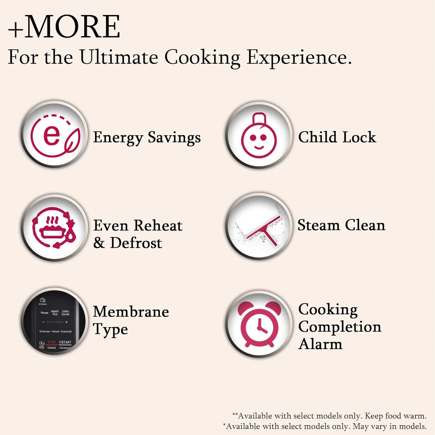 LG 20 L Solo Microwave Oven (MS2043BP, Black, Health plus Menu, I-Wave Technology, Indian Cuisine, Even Reheat &amp; Defrost, Auto Cook Menu, Anti-Bacterial Cavity &amp; Steam Clean) - Image 9