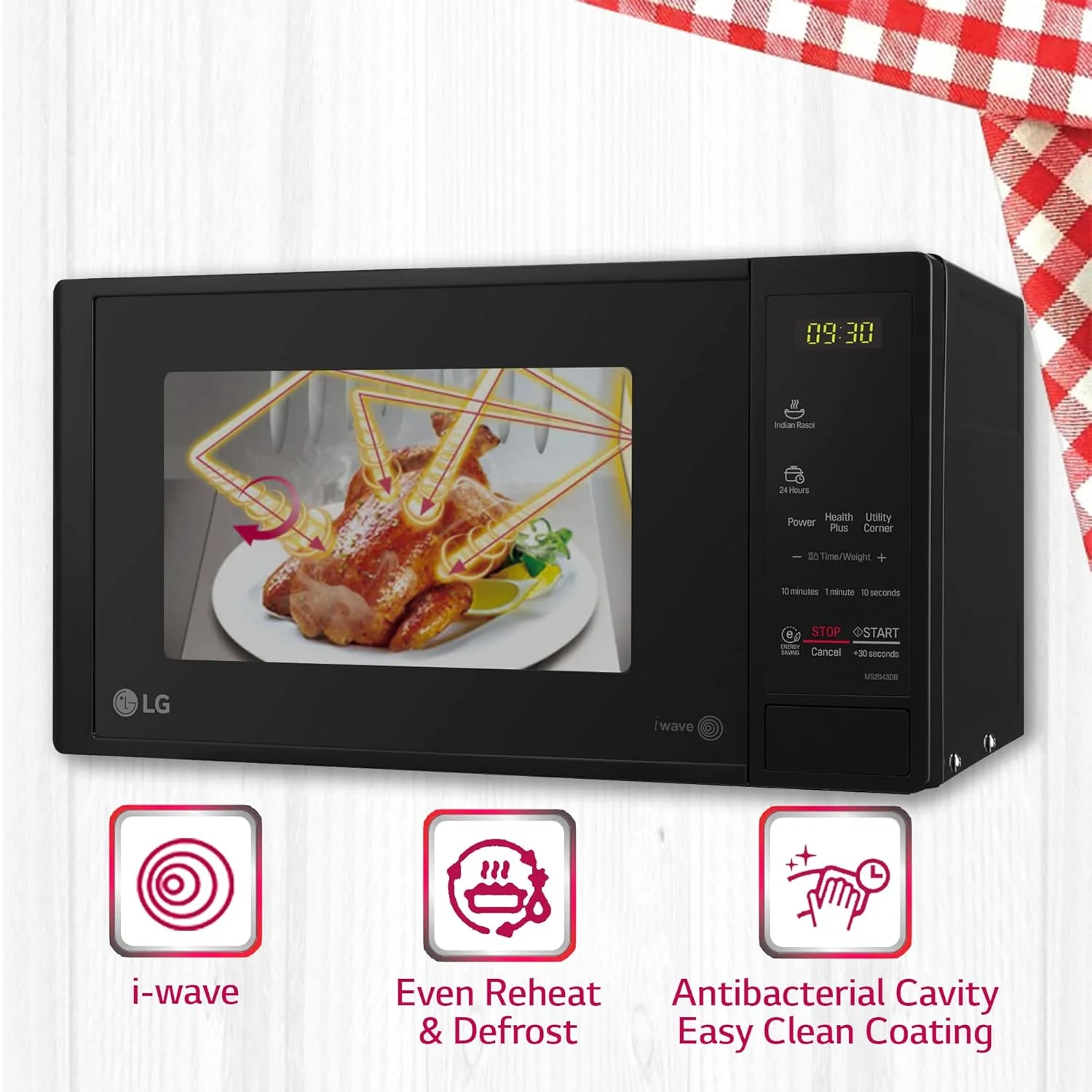 LG 20 L Solo Microwave Oven (MS2043DB, Black) - Image 11
