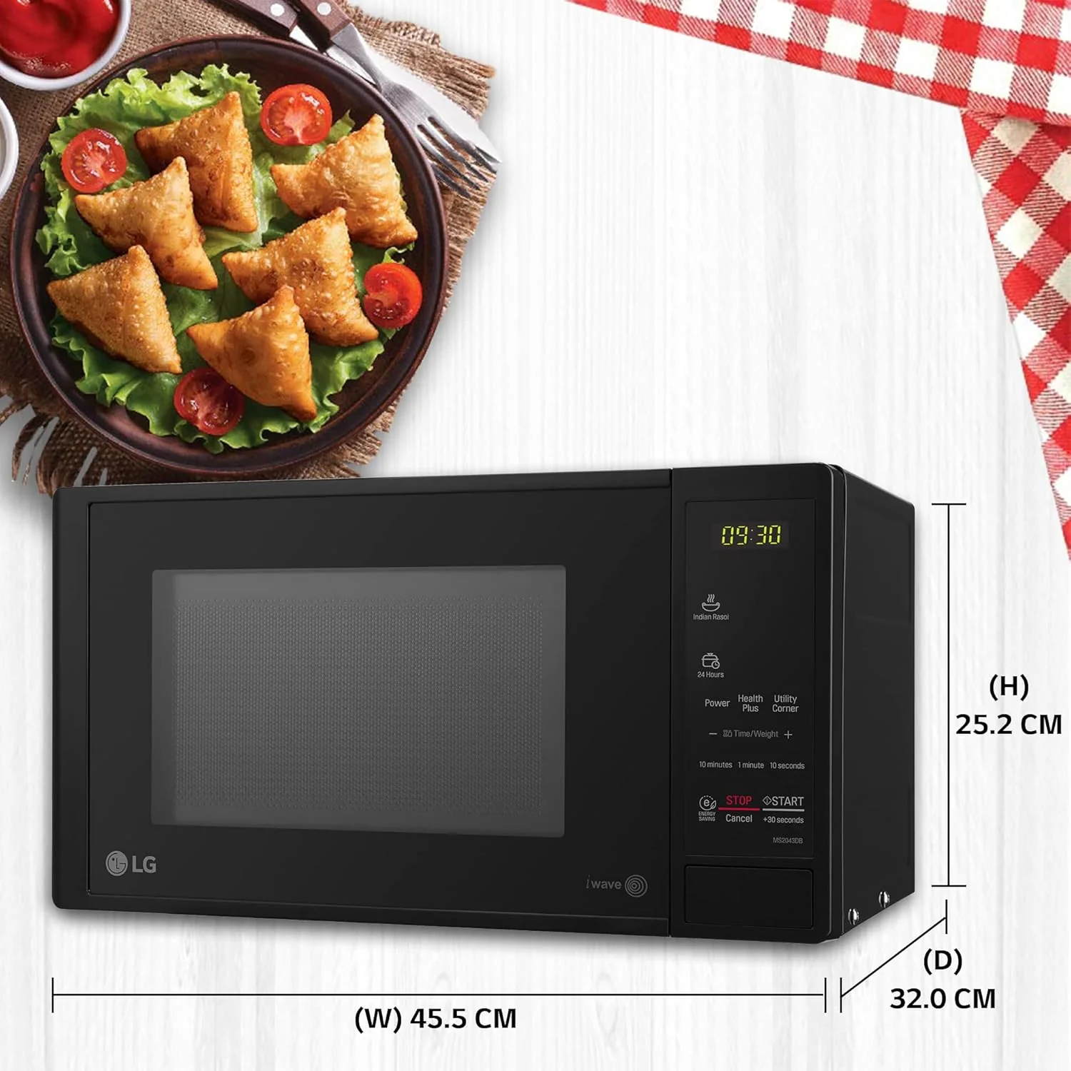 LG 20 L Solo Microwave Oven (MS2043DB, Black) - Image 7