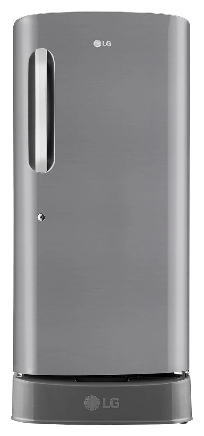 LG 210 L, 5 Star, Smart Inverter Compressor, Direct Cool Single Door Refrigerator (GL-D231APZU, Shiny Steel, Base stand with drawer &amp; Moist 'N' Fresh) - Image 3