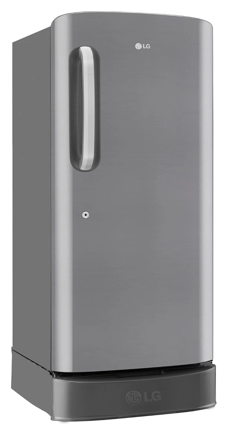 LG 210 L, 5 Star, Smart Inverter Compressor, Direct Cool Single Door Refrigerator (GL-D231APZU, Shiny Steel, Base stand with drawer &amp; Moist 'N' Fresh) - Image 5