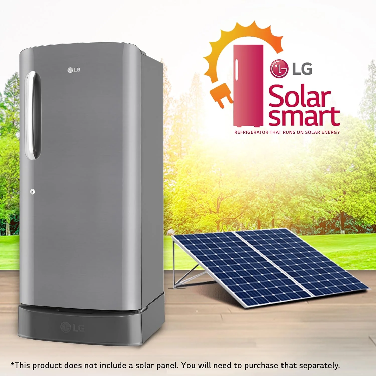 LG 210 L, 5 Star, Smart Inverter Compressor, Direct Cool Single Door Refrigerator (GL-D231APZU, Shiny Steel, Base stand with drawer &amp; Moist 'N' Fresh) - Image 9