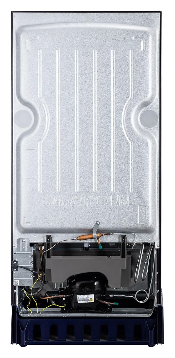 LG 210 L Single Door Refrigerator with Base Stand Drawer, Smart Inverter Compressor, Direct Cool, Blue Waterlilly, 5 Star,(GLD2256ZABW) - Image 10