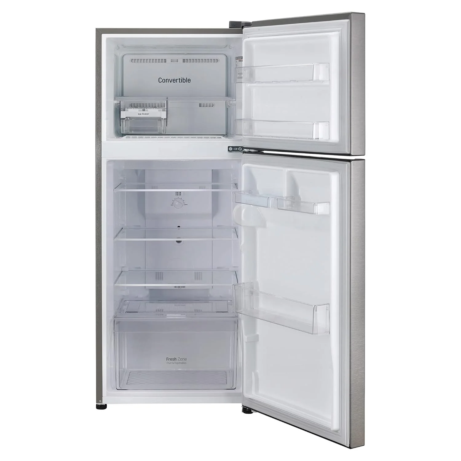 LG 240 L 2 Star Smart Inverter Frost-Free Double Door Refrigerator Appliance (GL-S292RDSY, Dazzle Steel, Convertible, Gross Volume - 260 L) - Image 11
