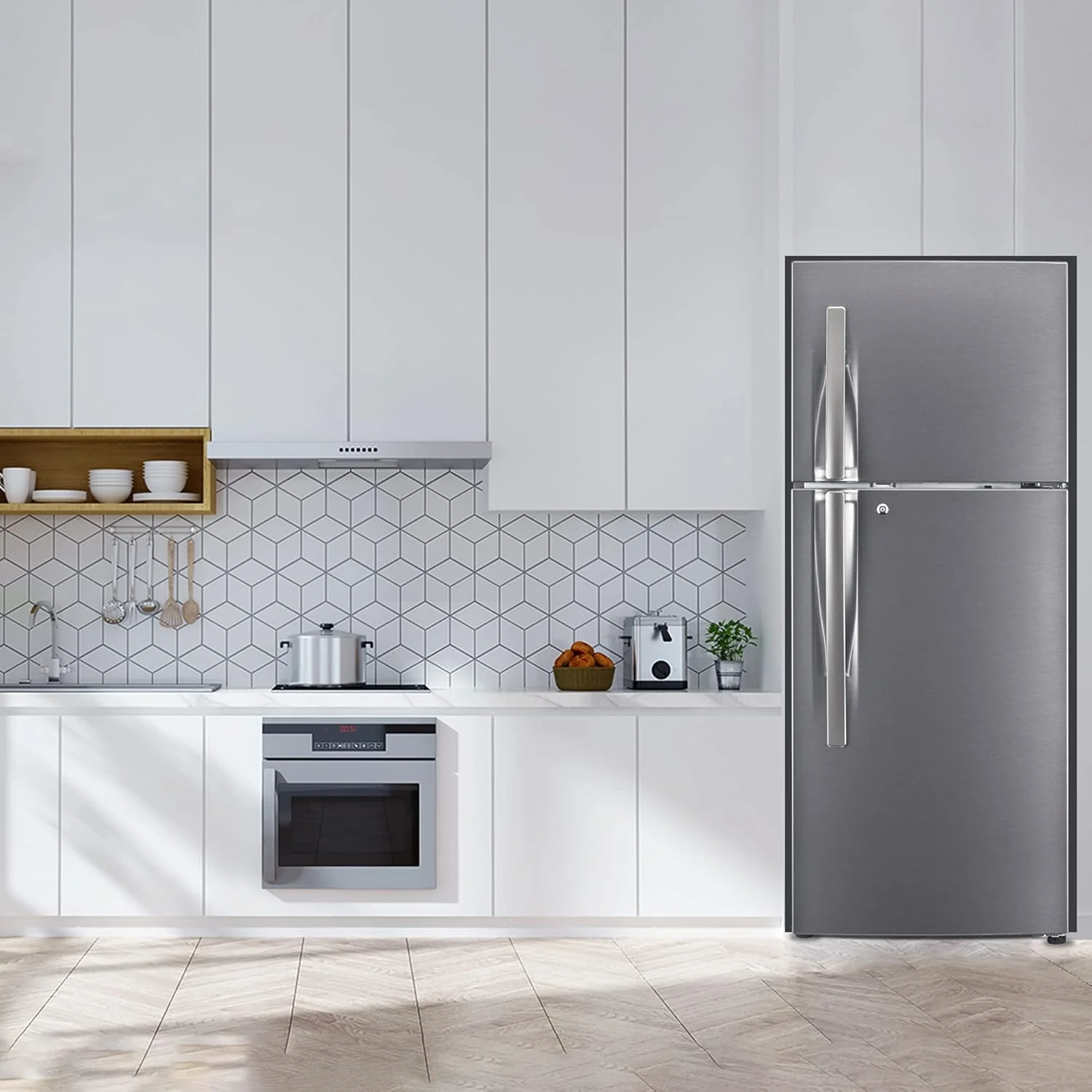 LG 240 L 2 Star Smart Inverter Frost-Free Double Door Refrigerator Appliance (GL-S292RDSY, Dazzle Steel, Convertible, Gross Volume - 260 L) - Image 16