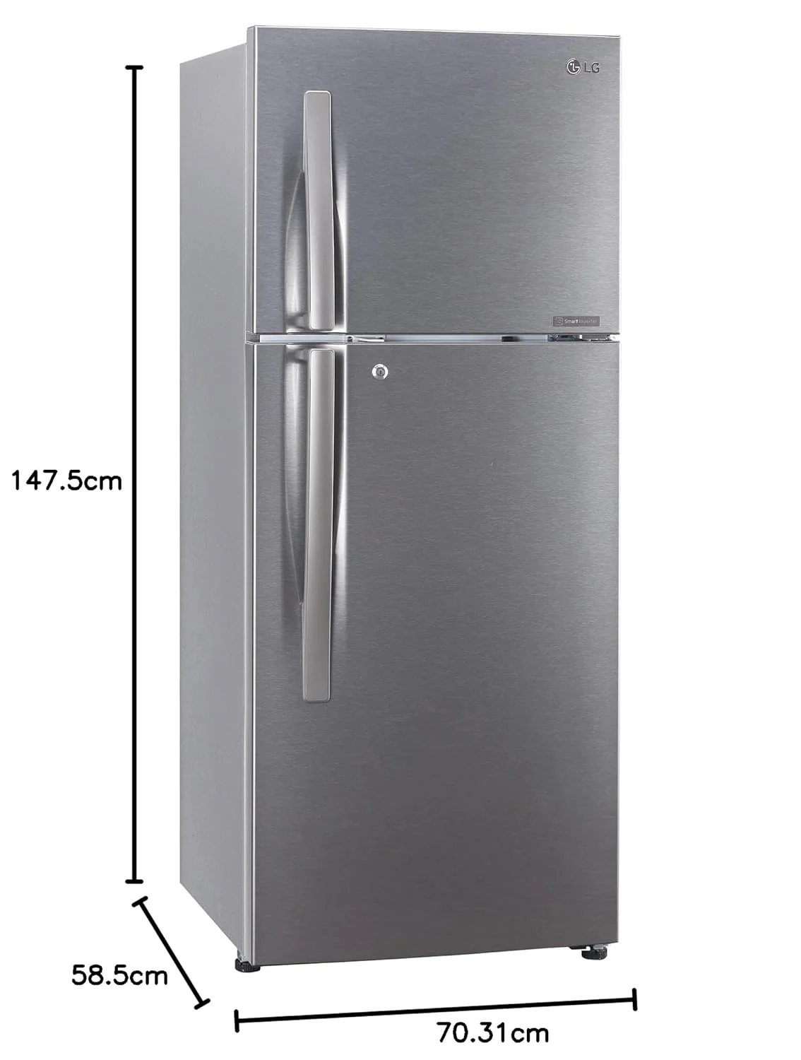 LG 240 L 3 Star Frost-Free Smart Inverter Double Door Refrigerator (GL-S292SDSX, Dazzle Steel, Convertible &amp; Multi Air Flow Cooling) - Image 16