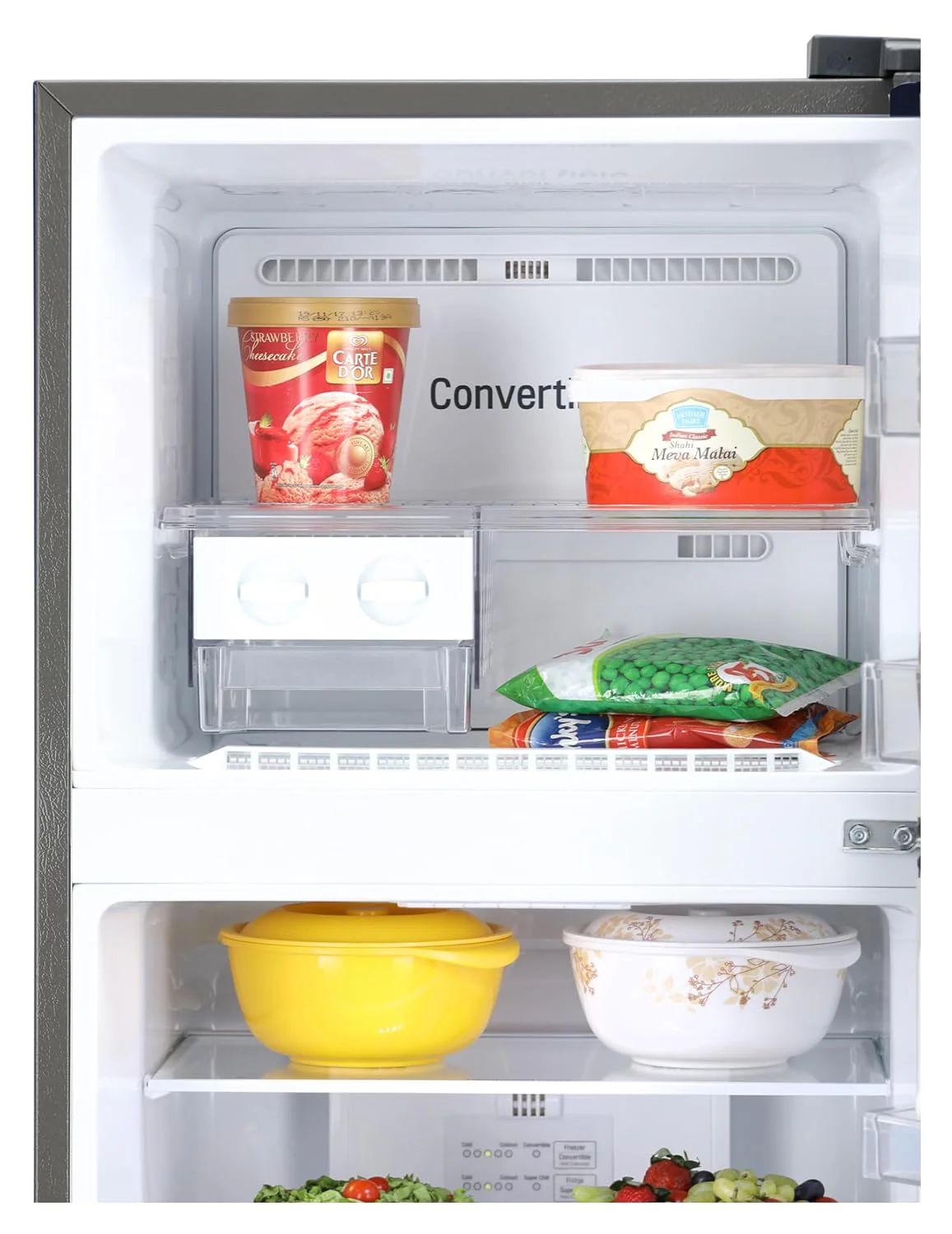 LG 240 L 3 Star Frost-Free Smart Inverter Double Door Refrigerator (GL-S292SDSX, Dazzle Steel, Convertible &amp; Multi Air Flow Cooling) - Image 3