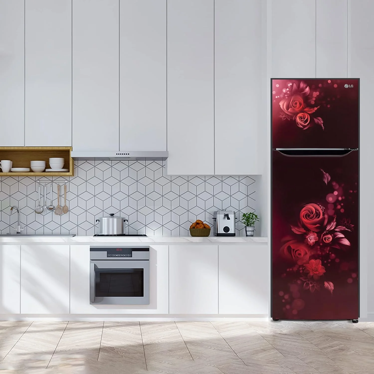 LG 242 L 2 Star Smart Inverter Frost-Free Double Door Refrigerator Appliance (2023 Model, GL-N292BSEY, Scarlet Euphoria, Smart Connect) - Image 12