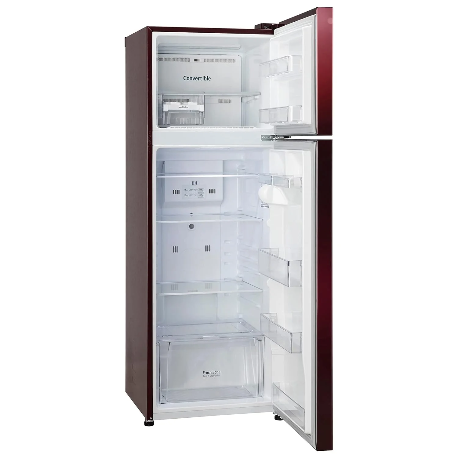 LG 242 L 2 Star Smart Inverter Frost-Free Double Door Refrigerator Appliance (2023 Model, GL-N292BSEY, Scarlet Euphoria, Smart Connect) - Image 3