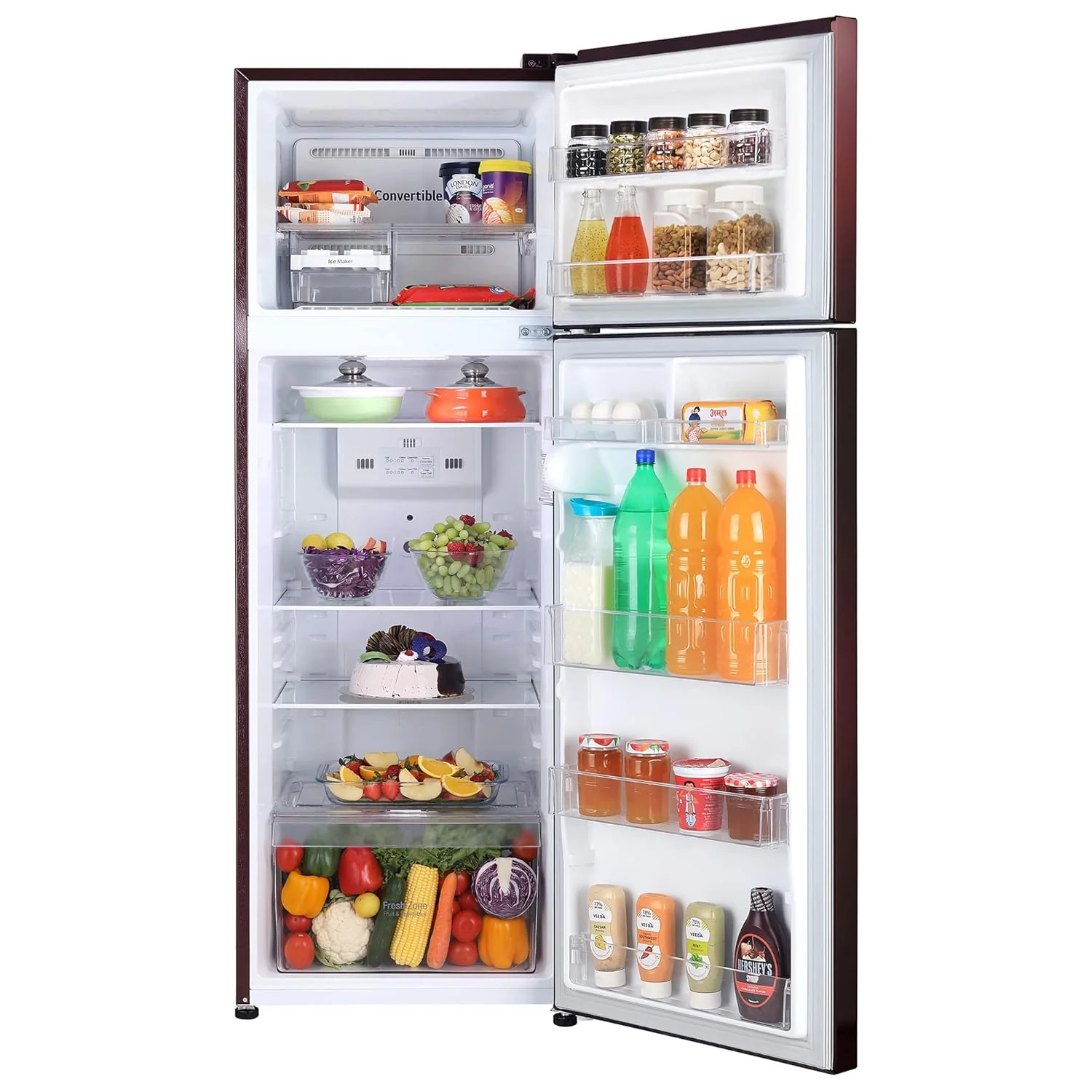 LG 242 L 2 Star Smart Inverter Frost-Free Double Door Refrigerator Appliance (2023 Model, GL-N292BSEY, Scarlet Euphoria, Smart Connect) - Image 9