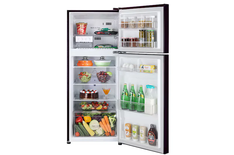 LG 242L Double Door Refrigerator with Smart Inverter Compressor, Multi-Air Flow, Purple Bloom, 2 Star GL-N292DPBY - Image 4