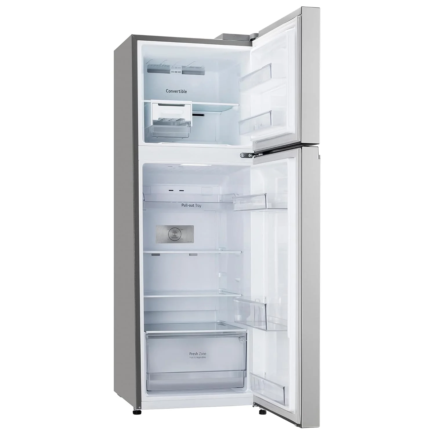 LG 246 L 3 Frost-Free Smart Inverter Compressor Double Door Refrigerator ( GL-S262SPZX, Shiny Steel, Convertible &amp; Multi Air Flow Cooling) - Image 5