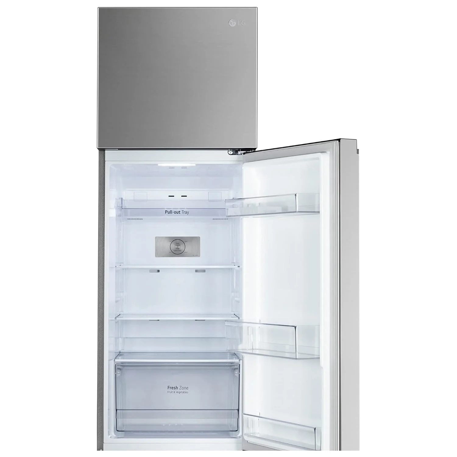 LG 246 L 3 Frost-Free Smart Inverter Compressor Double Door Refrigerator ( GL-S262SPZX, Shiny Steel, Convertible &amp; Multi Air Flow Cooling) - Image 6