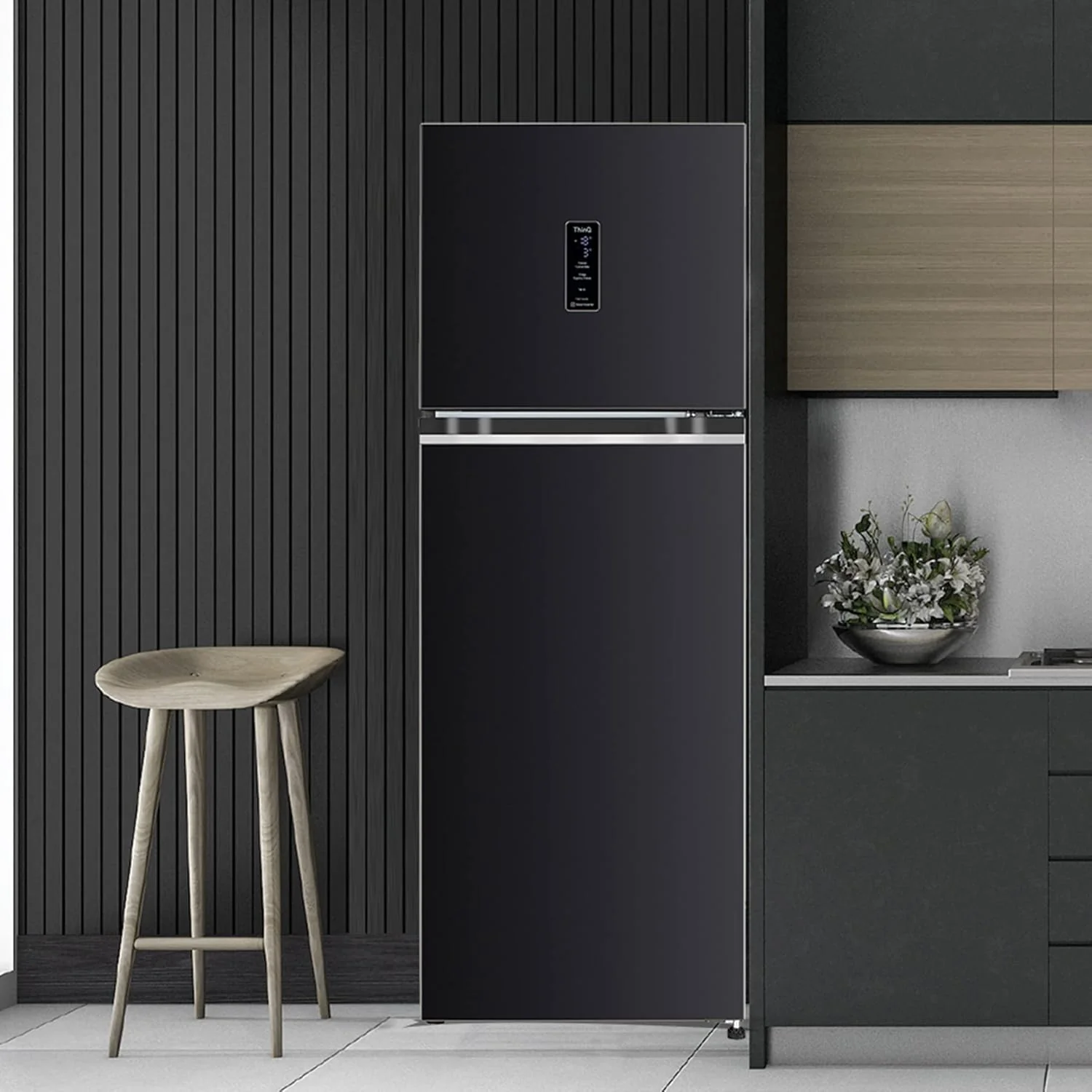 LG 246 L 3 Star Smart Inverter Wi-Fi Frost-Free Double Door Refrigerator Appliance (‎GL-T262TESX, Ebony Sheen, Door Cooling+ &amp; Convertible, Gross Volume -263L) - Image 10
