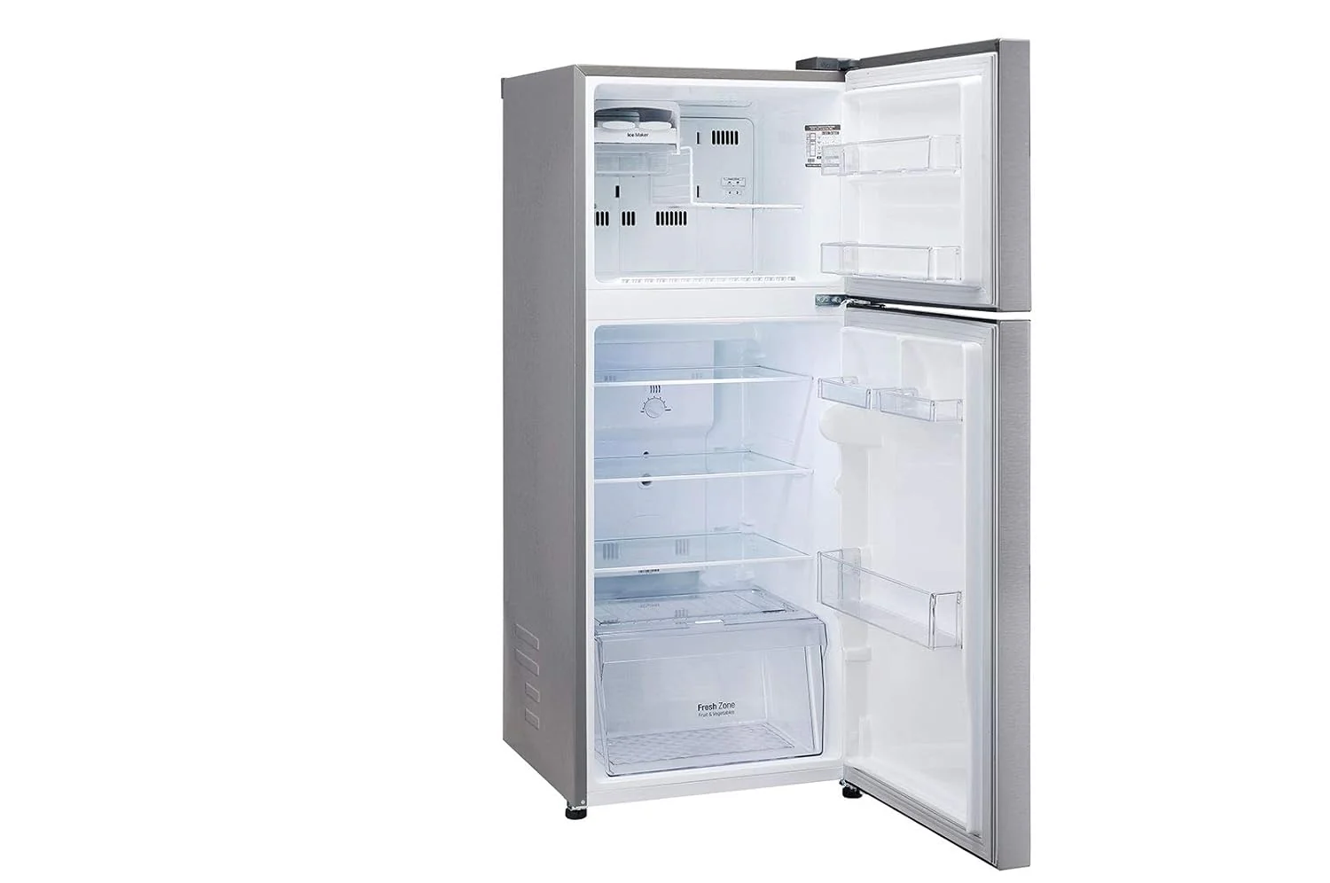 LG 260 L With Inverter Frost Free Refrigerator Freezer On Top, Dazzle Steel (Gl-N292Bdsy) - Image 6