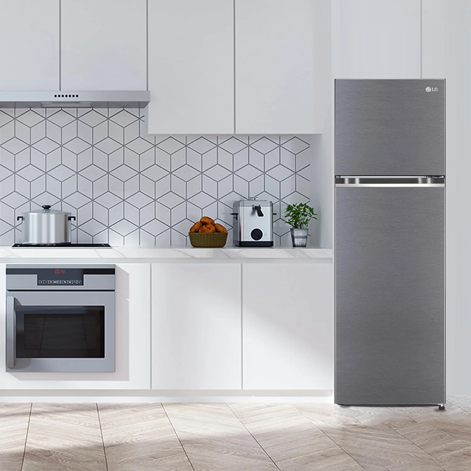 LG 272 L 2 Frost-Free Smart Inverter Compressor Double Door Refrigerator Appliance (GL-N312SDSY, Dazzle Steel, Express Freeze & Multi Air Flow Cooling, 2023 Model) - Image 16