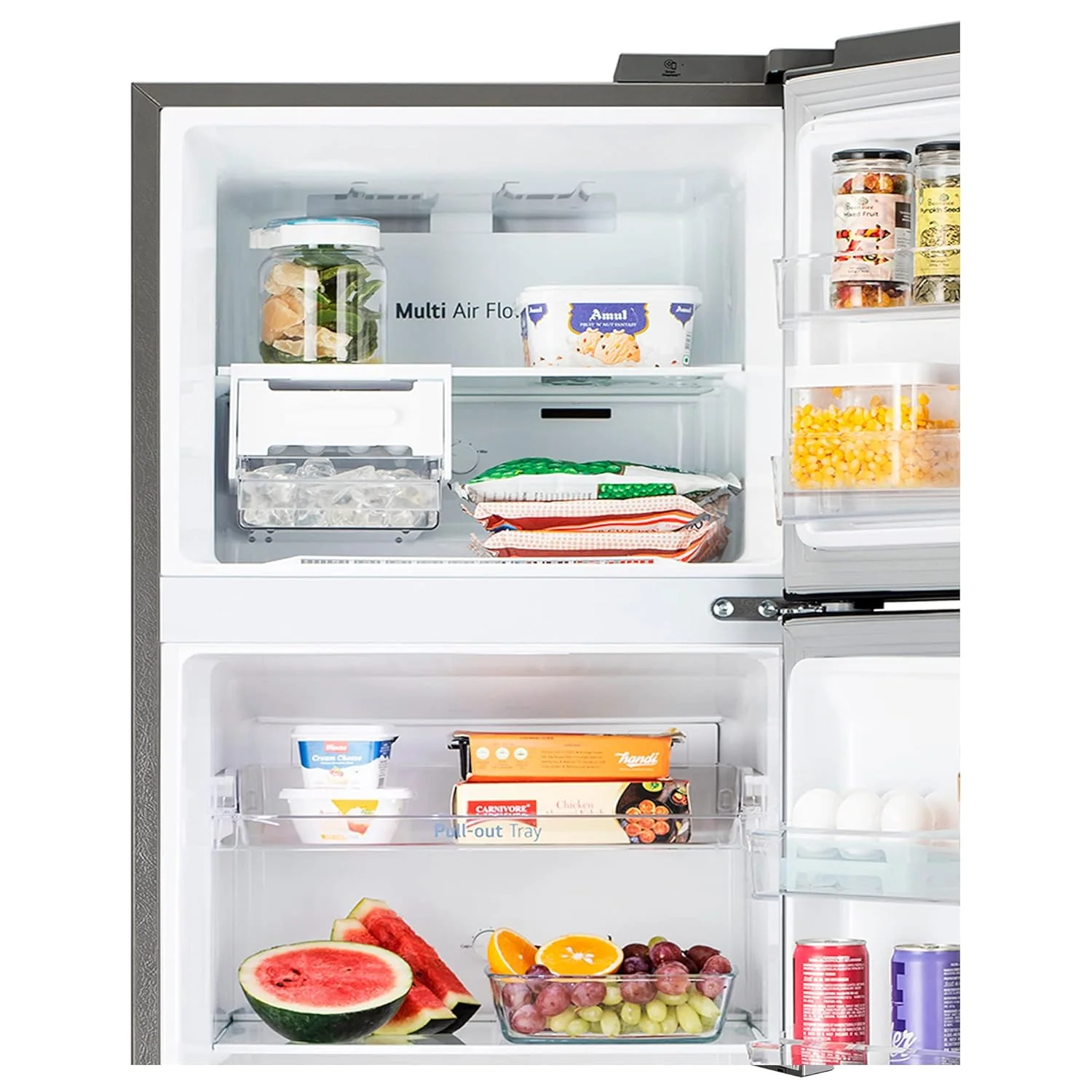 LG 272 L 2 Frost-Free Smart Inverter Compressor Double Door Refrigerator Appliance (GL-N312SDSY, Dazzle Steel, Express Freeze & Multi Air Flow Cooling, 2023 Model) - Image 8