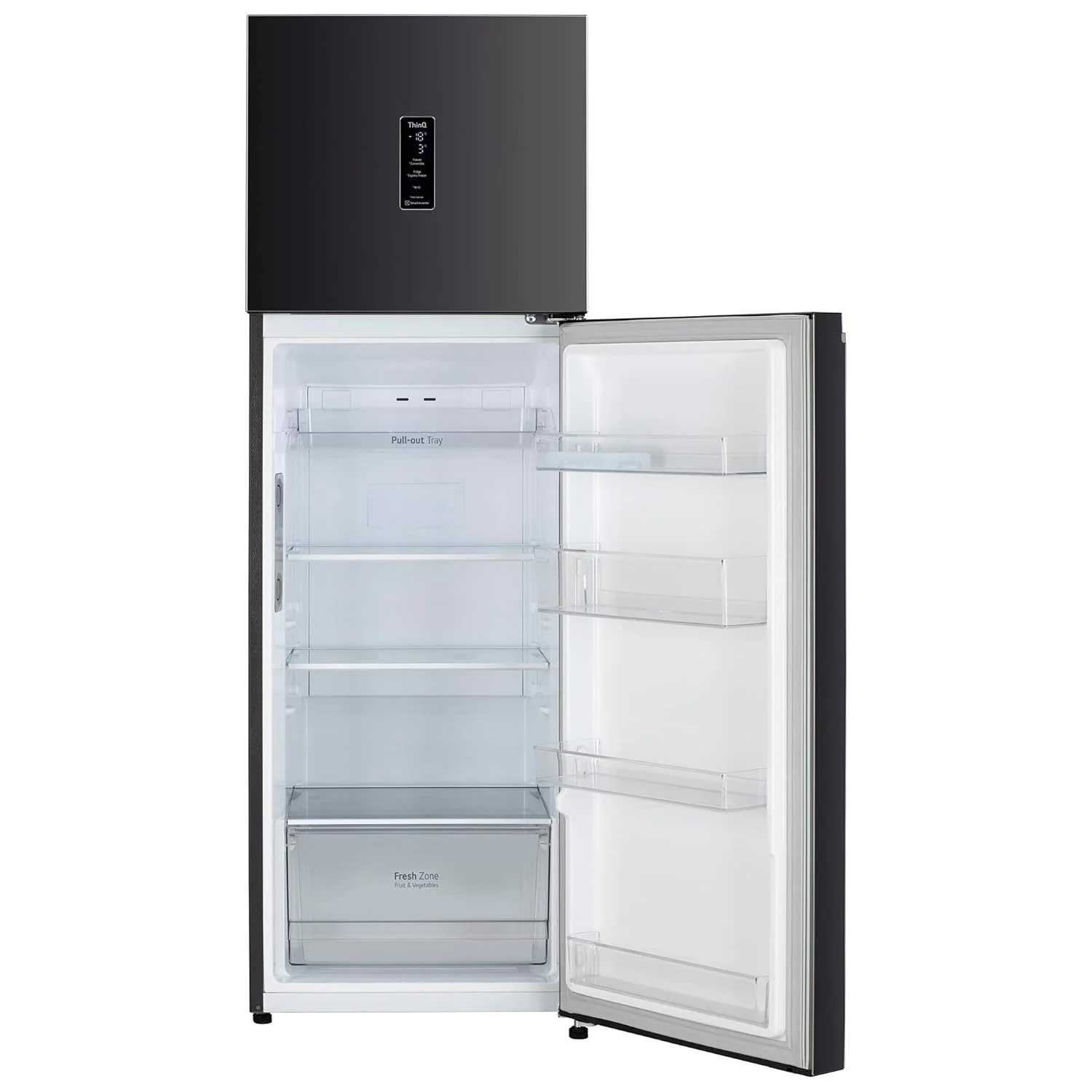 LG 272 L 3 Star Frost-Free Smart Inverter Wi-Fi Double Door Refrigerator Appliance (GL-T312TESX, Ebony Sheen, Convertible &amp; Door Cooling+, Gross Volume – 289 Ltr.) - Image 6