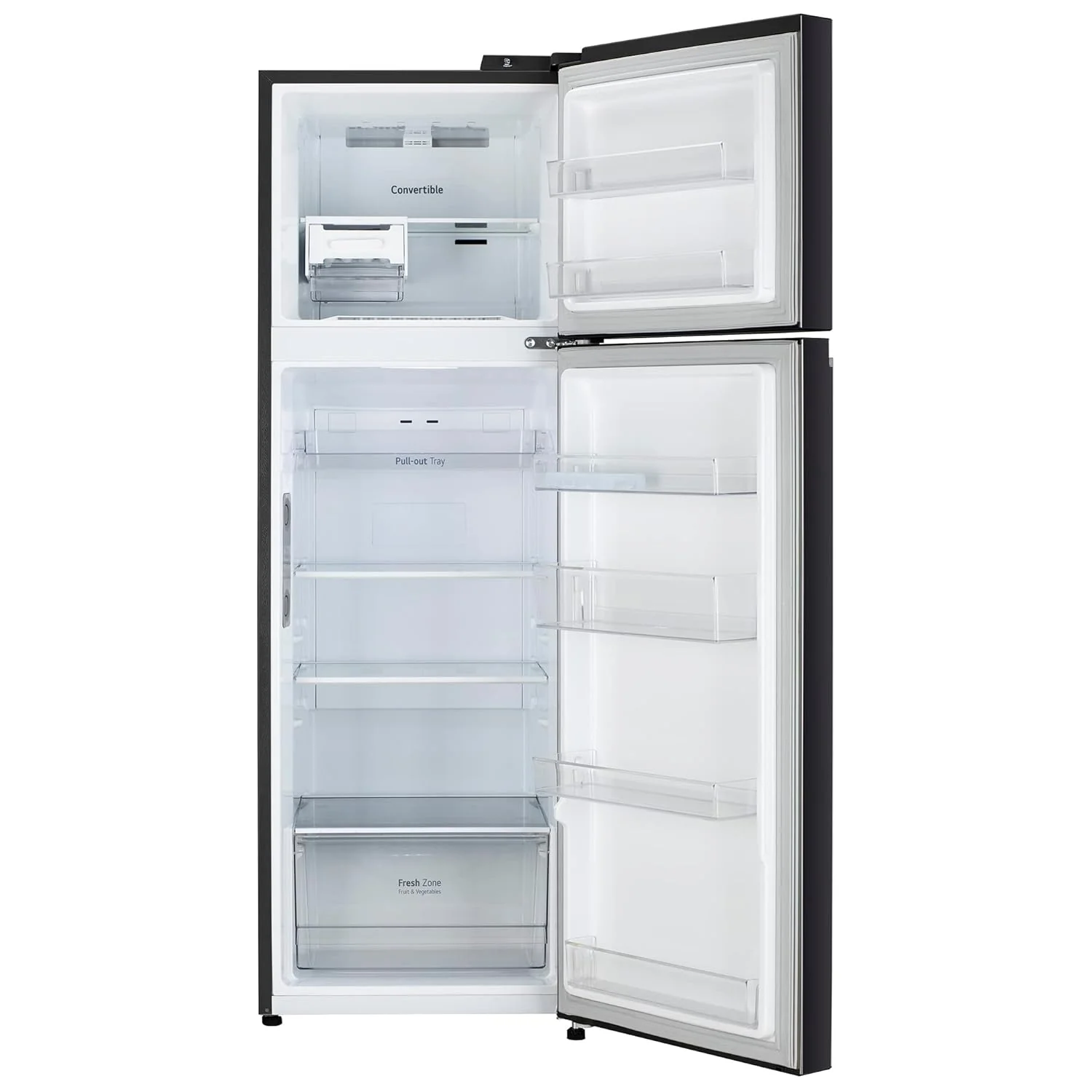 LG 272 L 3 Star Frost-Free Smart Inverter Wi-Fi Double Door Refrigerator Appliance (GL-T312TESX, Ebony Sheen, Convertible &amp; Door Cooling+, Gross Volume – 289 Ltr.) - Image 7