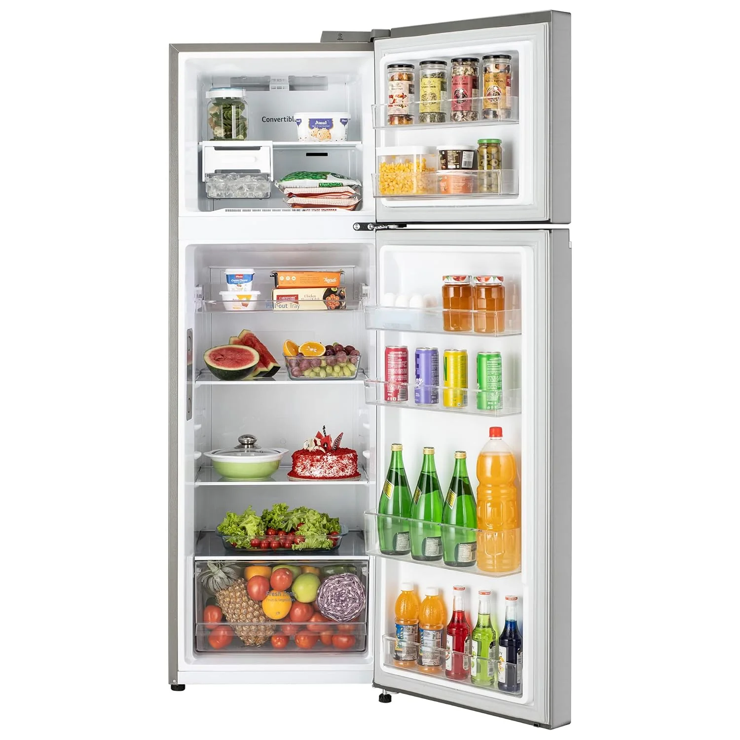 LG 272 L 3 Star Frost-Free Smart Inverter Wi-Fi Double Door Refrigerator Appliance (GL-T312TPZX, Shiny Steel, Convertible &amp; Door Cooling+, Gross Volume – 289 Ltr.) - Image 10