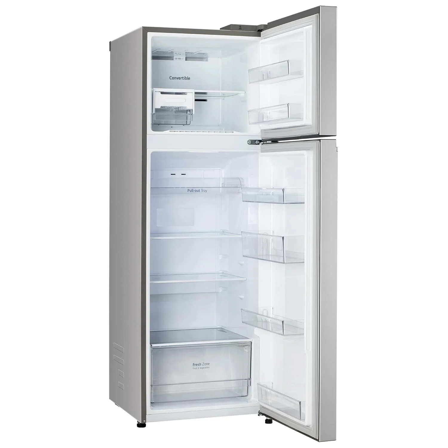 LG 272 L 3 Star Frost-Free Smart Inverter Wi-Fi Double Door Refrigerator Appliance (GL-T312TPZX, Shiny Steel, Convertible &amp; Door Cooling+, Gross Volume – 289 Ltr.) - Image 2