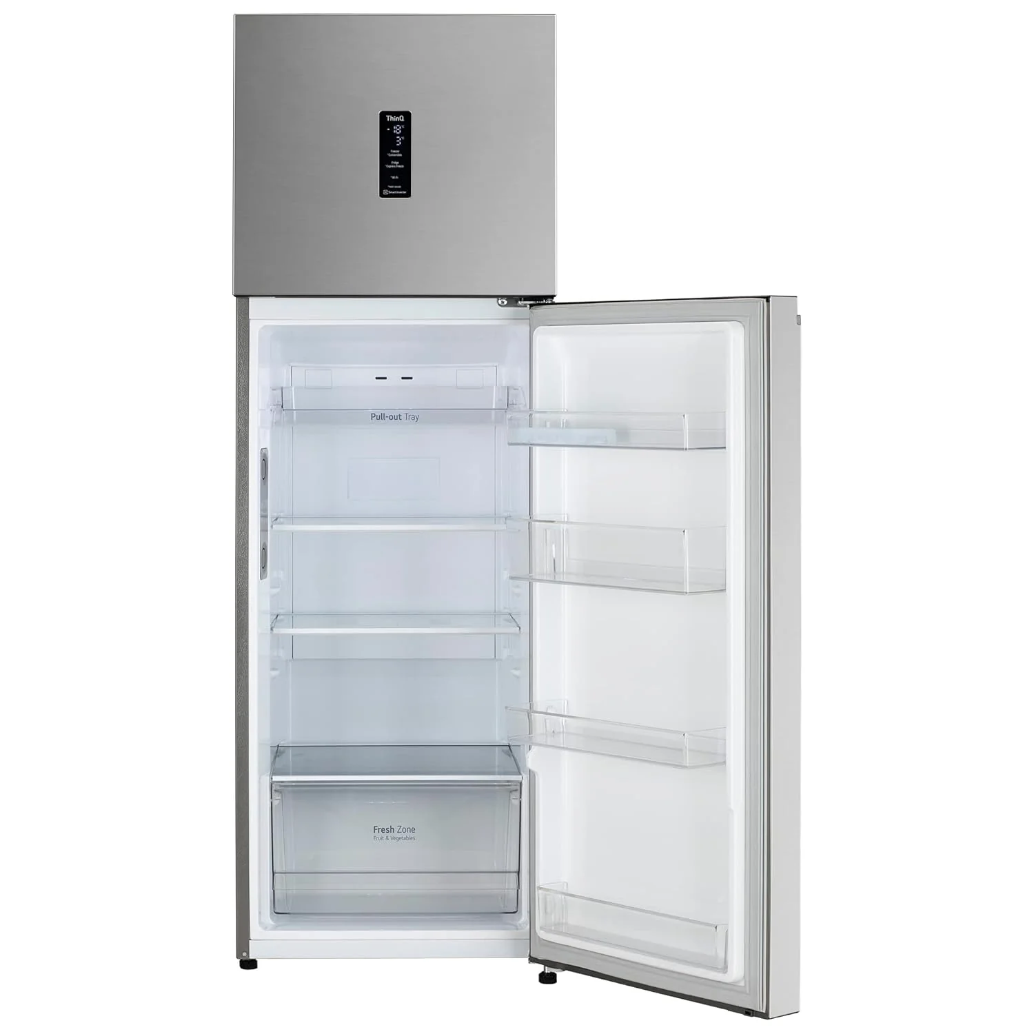 LG 272 L 3 Star Frost-Free Smart Inverter Wi-Fi Double Door Refrigerator Appliance (GL-T312TPZX, Shiny Steel, Convertible &amp; Door Cooling+, Gross Volume – 289 Ltr.) - Image 7