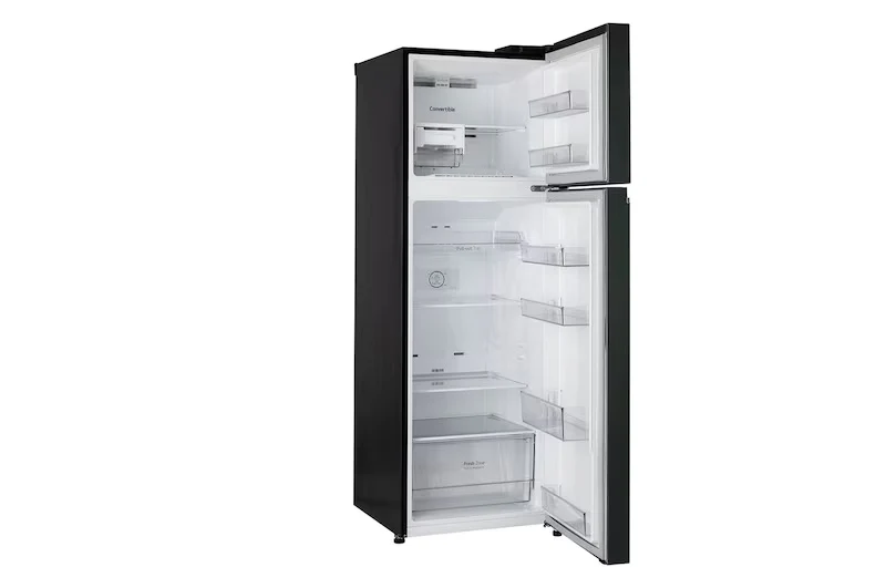 LG 272 L Frost Free Double Door 2 Star Convertible Refrigerator with Smart Inverter Compressor and Multi Air Flow  (Emerald Green, GL-S312SEGY) - Image 2