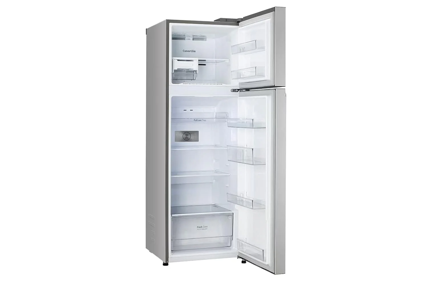 LG 272 Litres 2 Star Frost-Free Double Door Refrigerator (Shiny Steel, GL-S312SPZY) - Image 4