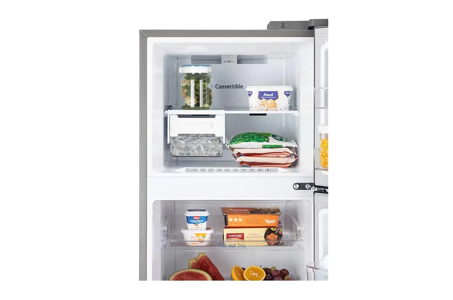 LG 272 Litres 2 Star Frost-Free Double Door Refrigerator (Shiny Steel, GL-S312SPZY) - Image 7