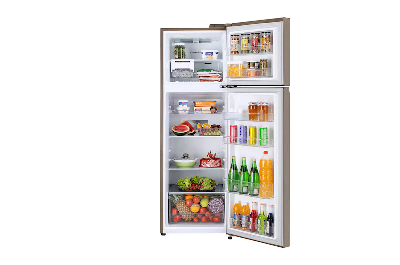 LG 272L Double Door Refrigerator, Smart Inverter Compressor. Auto Smart Connect, Fawn Steel, 2 Star GL-S312SFSY - Image 4