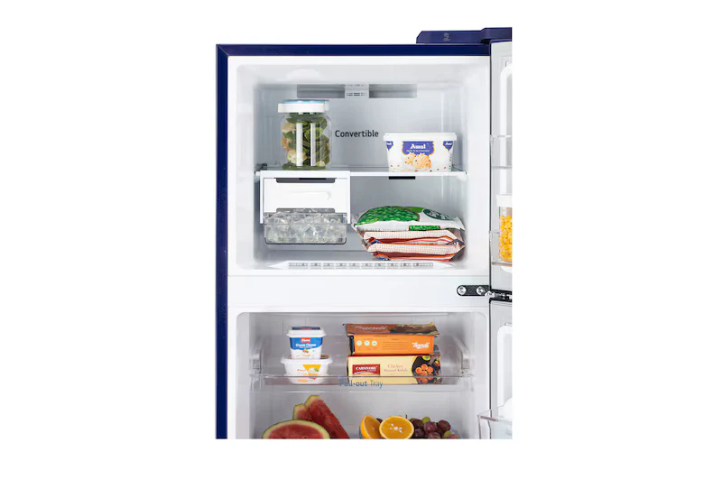LG 272L Double Door Refrigerator, Smart Inverter Compressor, Convertible, Frost-Free, Blue Waterlily Finish, 2 Star GL-S312SBWY - Image 3