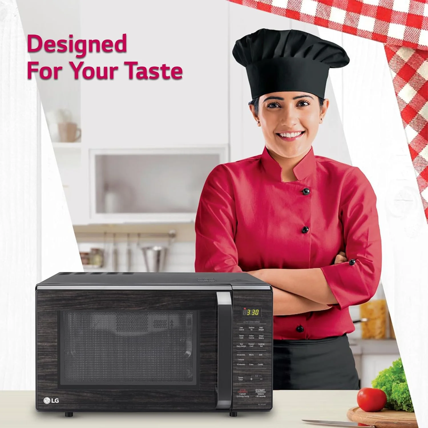 LG 28 L Convection Microwave Oven (MC2846BD, Black, Health Plus Menu | 251 Auto Cook Menu) - Image 14
