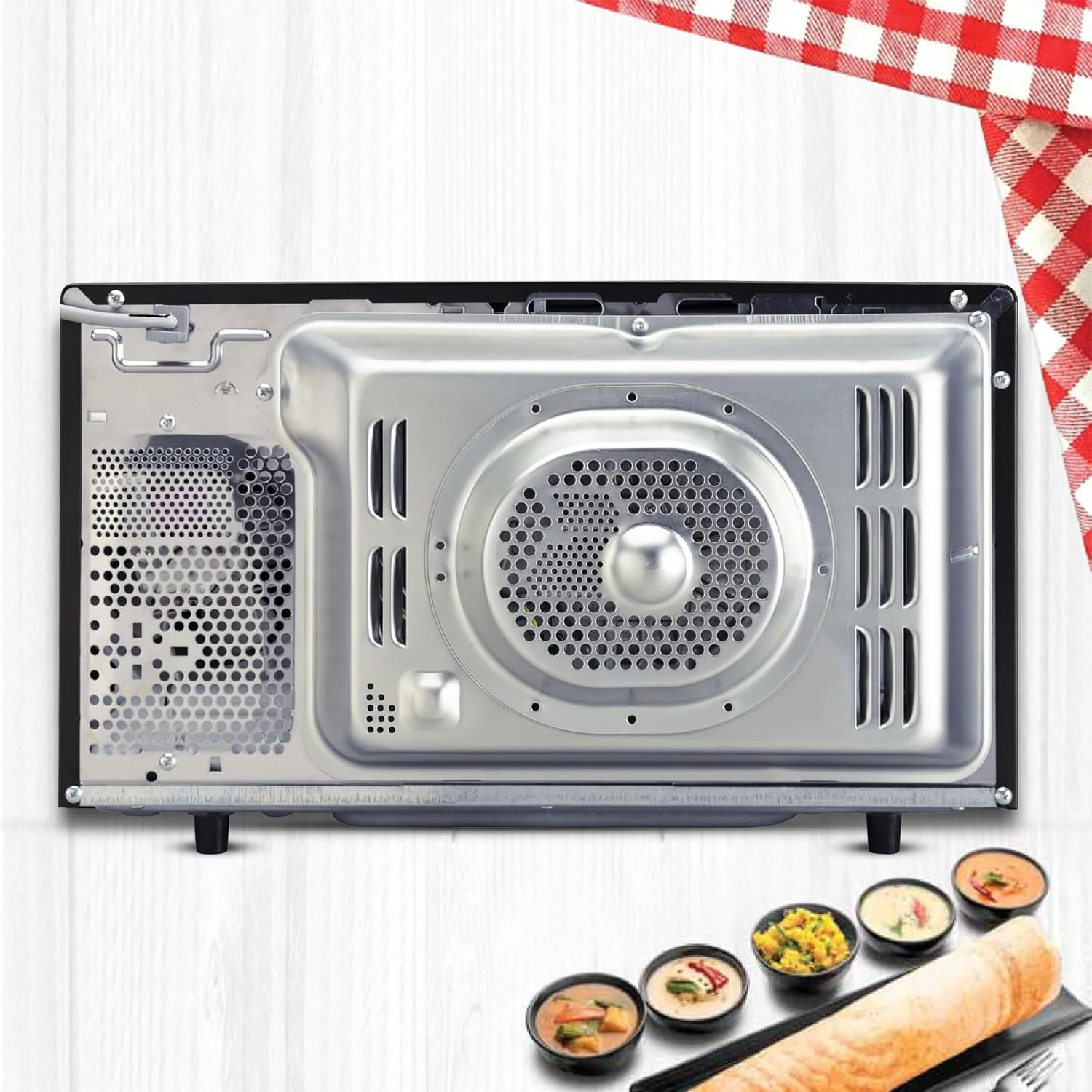 LG 28 L Convection Microwave Oven (MC2846BD, Black, Health Plus Menu | 251 Auto Cook Menu) - Image 4