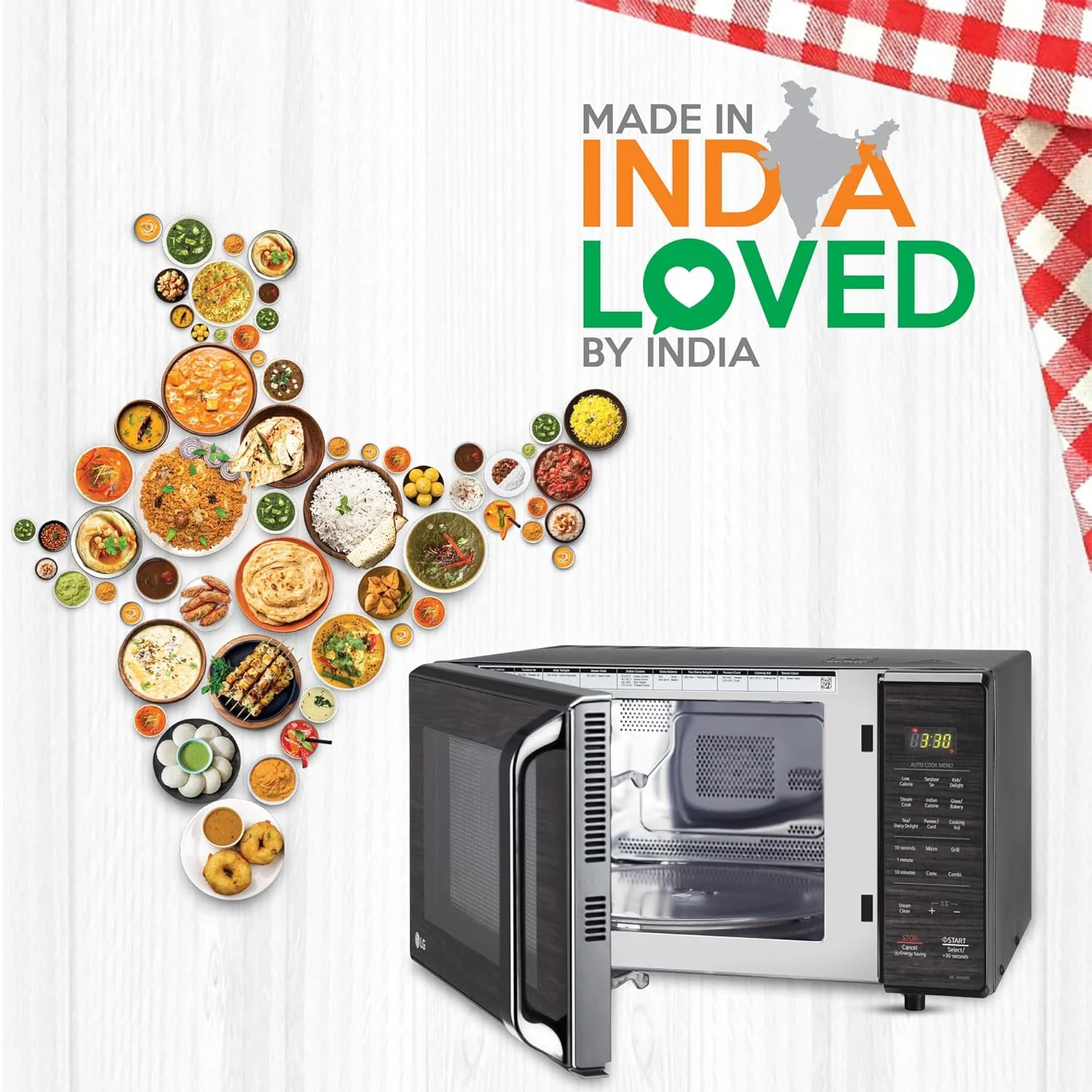 LG 28 L Convection Microwave Oven (MC2846BD, Black, Health Plus Menu | 251 Auto Cook Menu) - Image 5