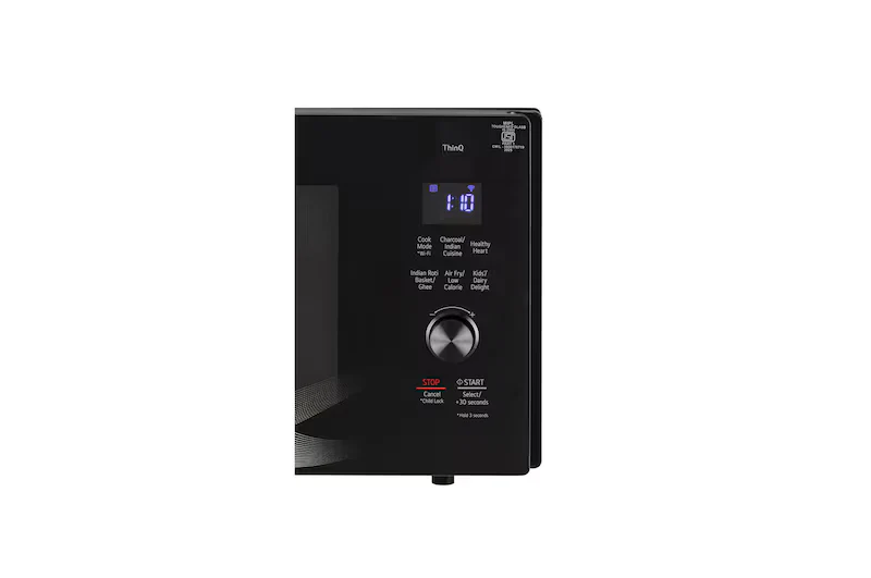 LG 28 L Convertible Microwave Oven with Air Fry, Charcoal Lighting Heater™, 331 Auto Cook Menu Powered by Thinq, Black,MJEN286UHWF - Image 7