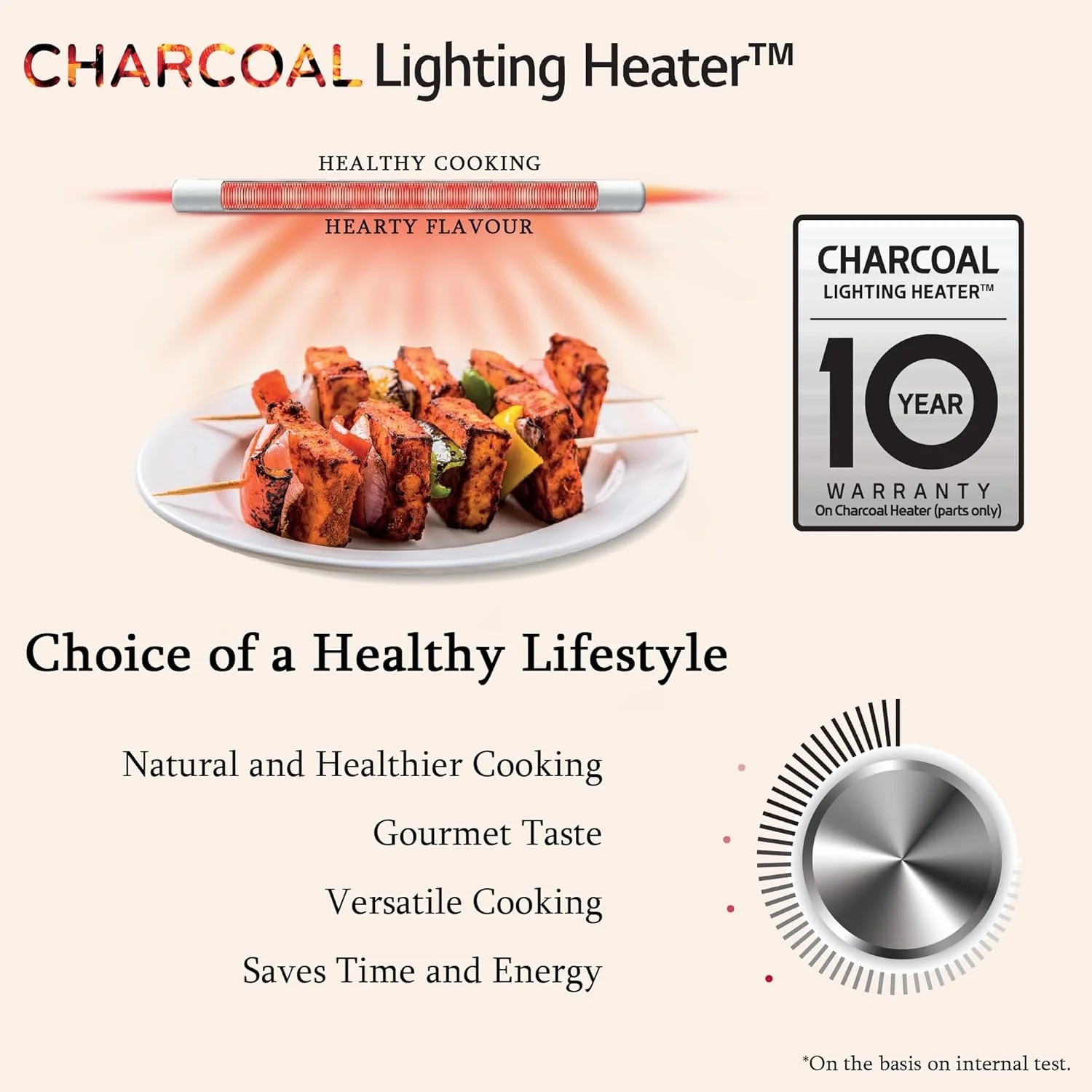 LG 28 L Wi-Fi Enabled Charcoal Convection Healthy Microwave Oven (MJEN286UFW, Black, Diet Fry) - Image 6