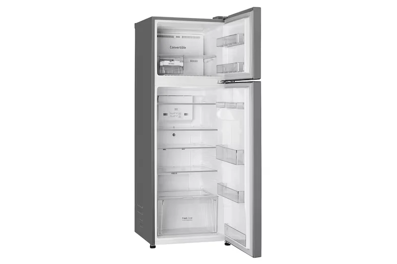 LG 288L 2 Star Double Door Refrigerator (GLT2926PDPZ), Convertible, Smart Inverter Compressor, Shiny Steel - Image 3