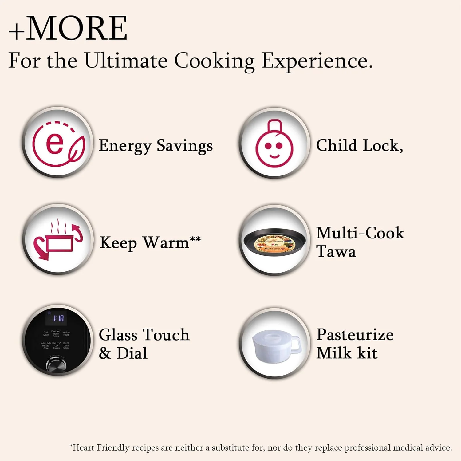 LG 28L Charcoal Convection Microwave Oven (MJEN286UI, Black, Healthy Heart Recipes, Diet Fry, Paneer, Curd, Ghee, 360° Motorised Rotisserie for Bar-be-queing &amp; 10 Years of warranty on Charcoal Heater) - Image 15