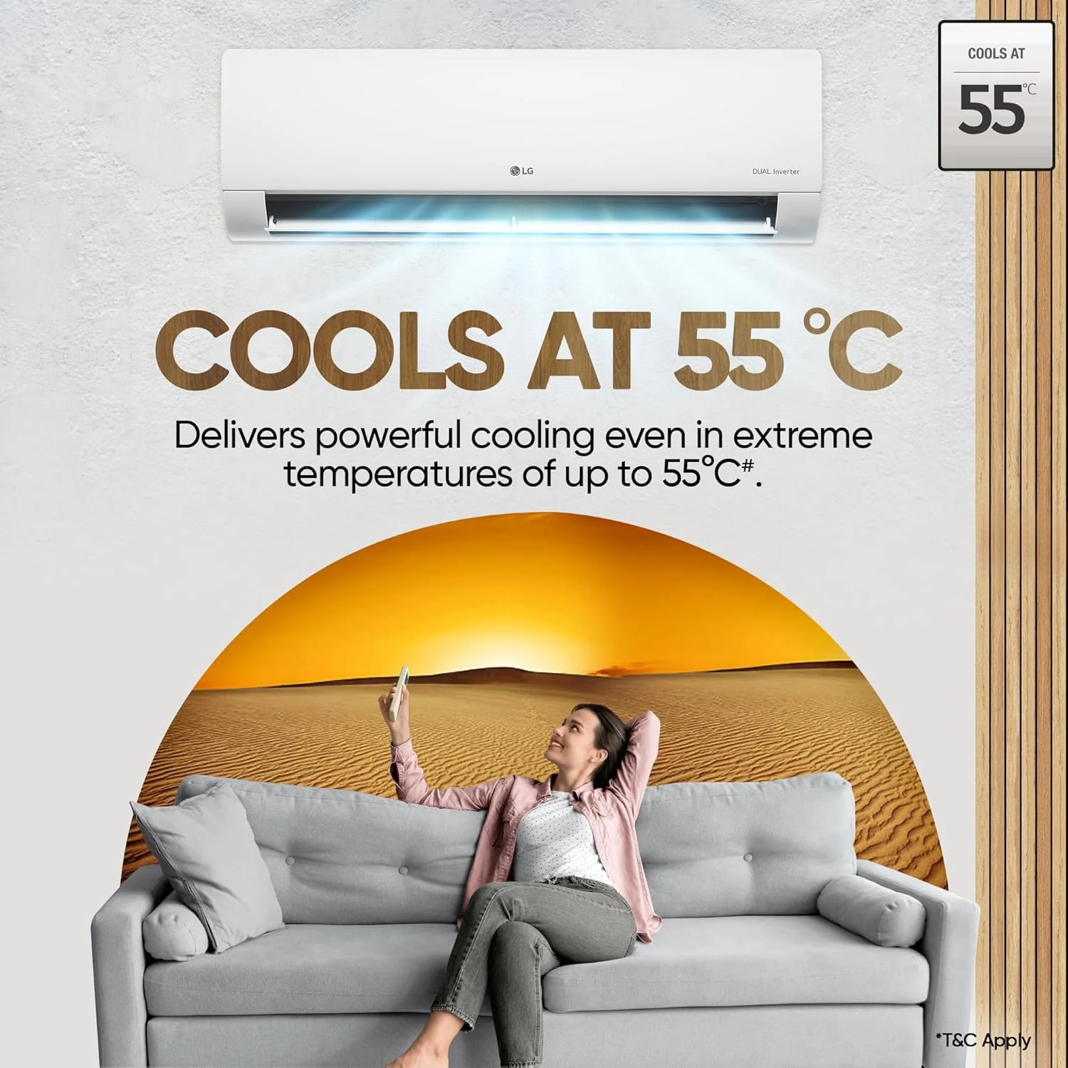 LG 3 Star (1.5) Split AC, Hot and Cold, Dual inverter Compressor, Super Convertible 5-in-1 Cooling, 5.2 kW, 2025 Model,(US-NH19BNXE) - Image 12