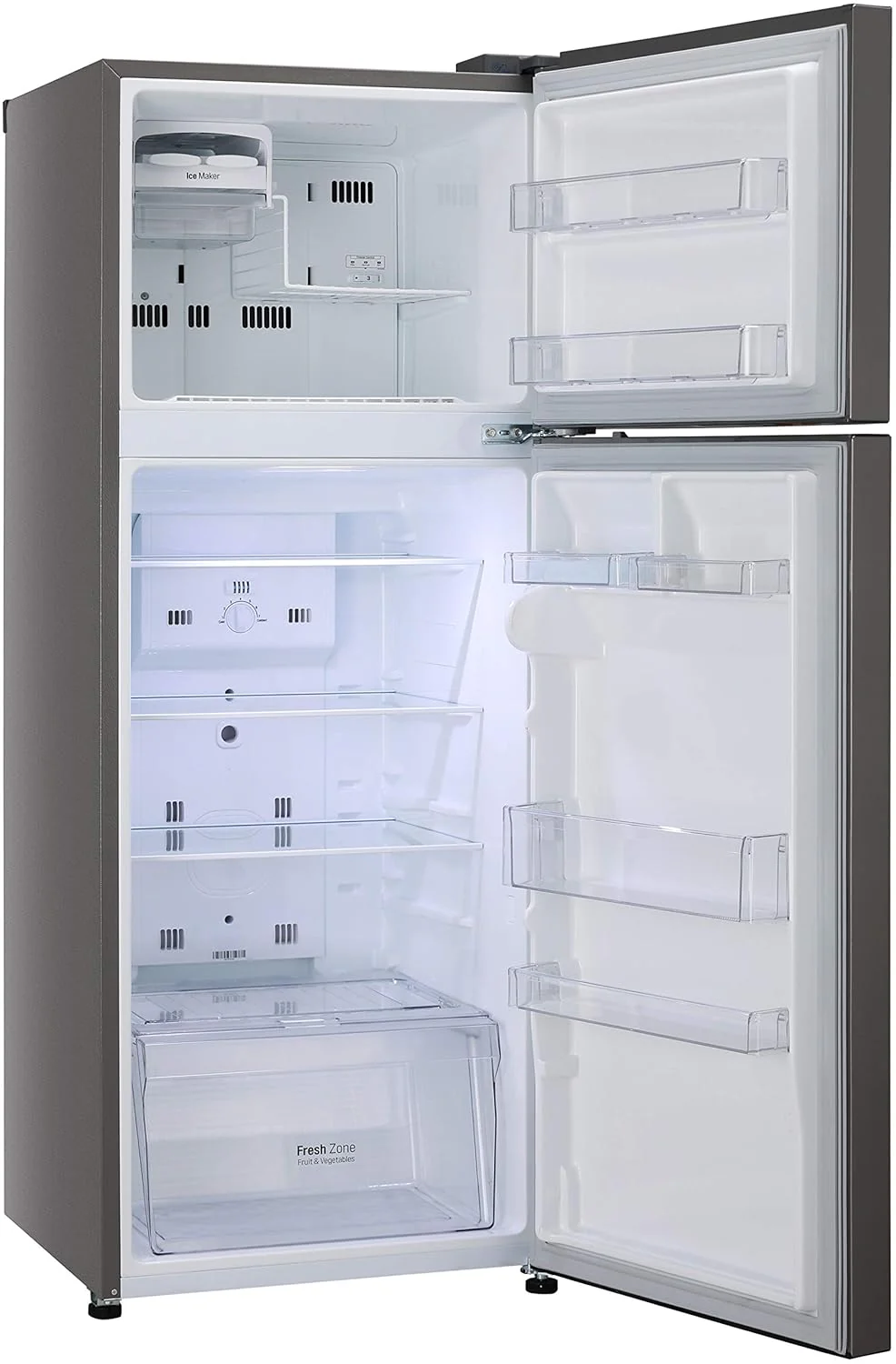 LG 308 L 2 Star Frost Free Inverter, Wi-Fi Double Door Refrigerator (GL-C322KPZY, Shiny Steel) - Image 10