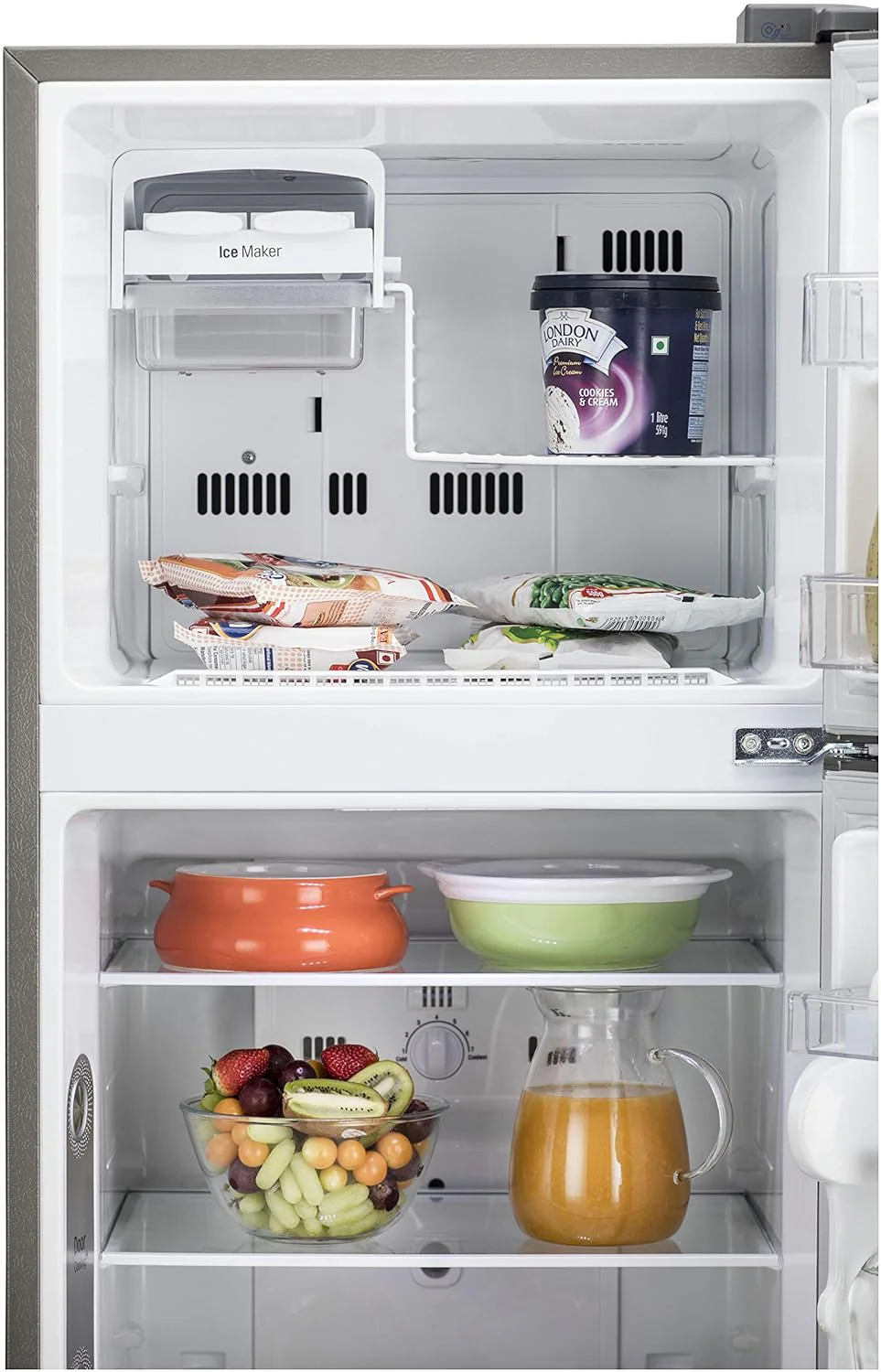 LG 308 L 2 Star Frost Free Inverter, Wi-Fi Double Door Refrigerator (GL-C322KPZY, Shiny Steel) - Image 13