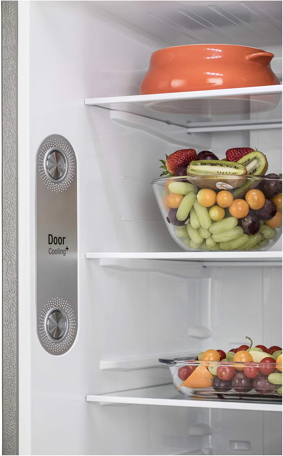 LG 308 L 2 Star Frost Free Inverter, Wi-Fi Double Door Refrigerator (GL-C322KPZY, Shiny Steel) - Image 3