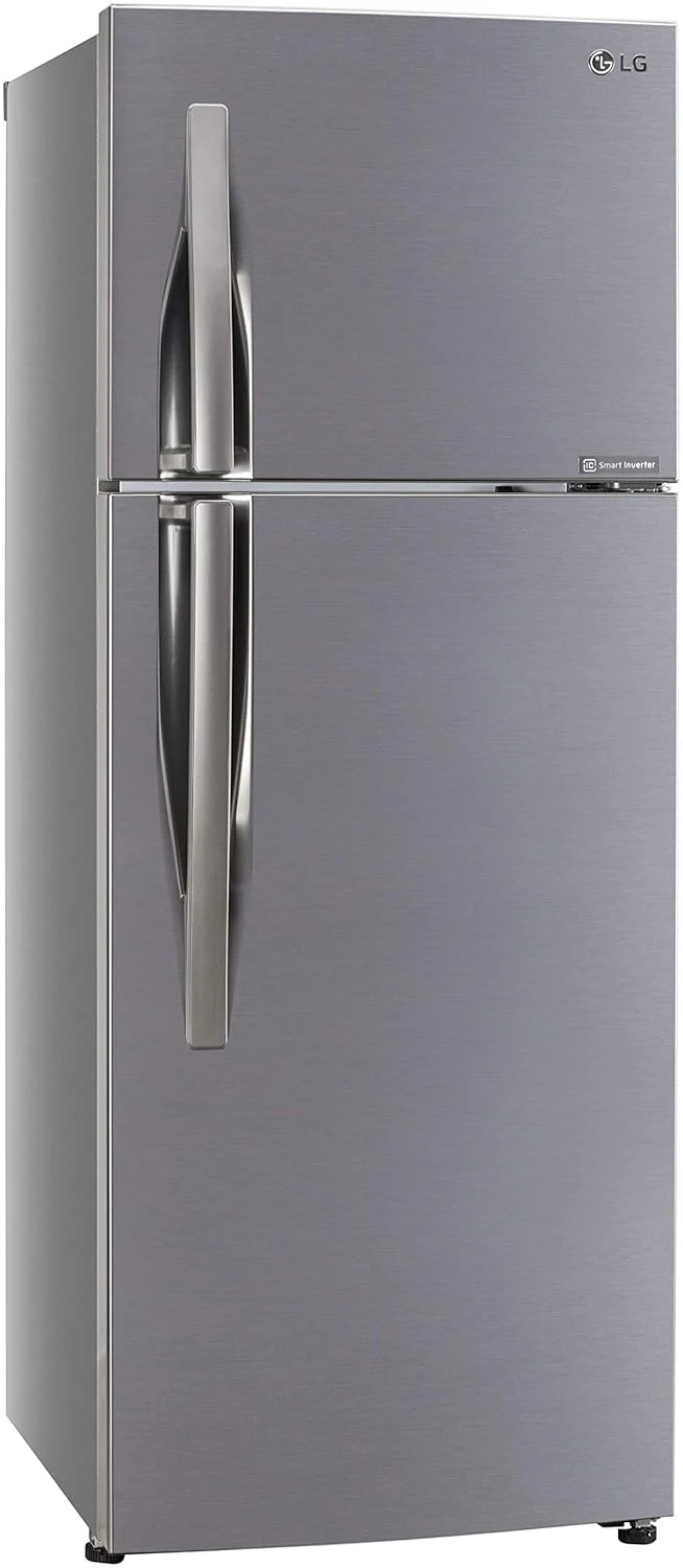 LG 308 L 2 Star Frost Free Inverter, Wi-Fi Double Door Refrigerator (GL-C322KPZY, Shiny Steel) - Image 9