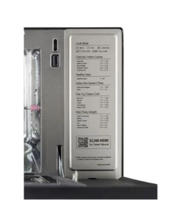 LG 32 L Scan-To-Cook Charcoal Convection Microwave Oven, Wi-Fi , Diet Fry, Motorised Rotisserie, (MJEN326SBWBeige) - Image 9