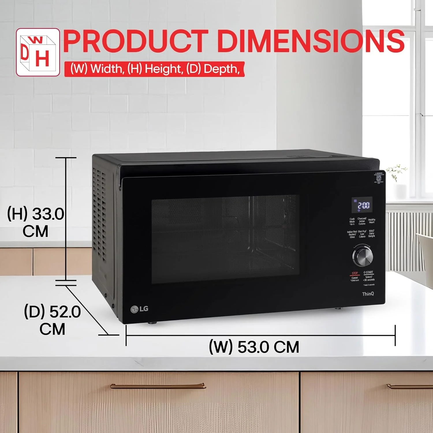 LG 32 L Scan to Cook Wi-Fi Enabled Charcoal Convection Healthy Microwave Oven (MJEN326ULW, Motorised Rotisserie for Bar-be-queing at home, Diet Fry &amp; 10 Year Warranty on Charcoal Heater, Black) - Image 11