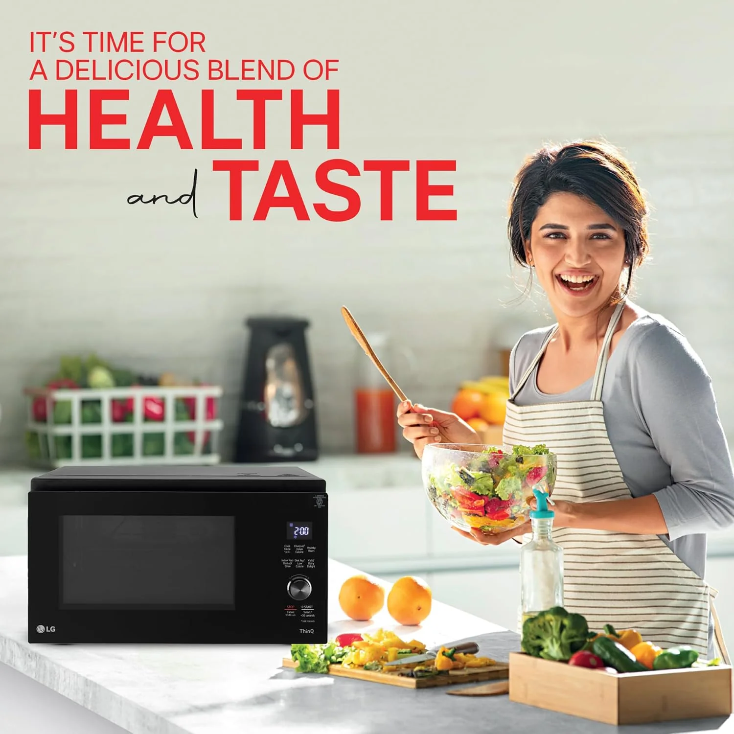 LG 32 L Scan to Cook Wi-Fi Enabled Charcoal Convection Healthy Microwave Oven (MJEN326ULW, Motorised Rotisserie for Bar-be-queing at home, Diet Fry &amp; 10 Year Warranty on Charcoal Heater, Black) - Image 12