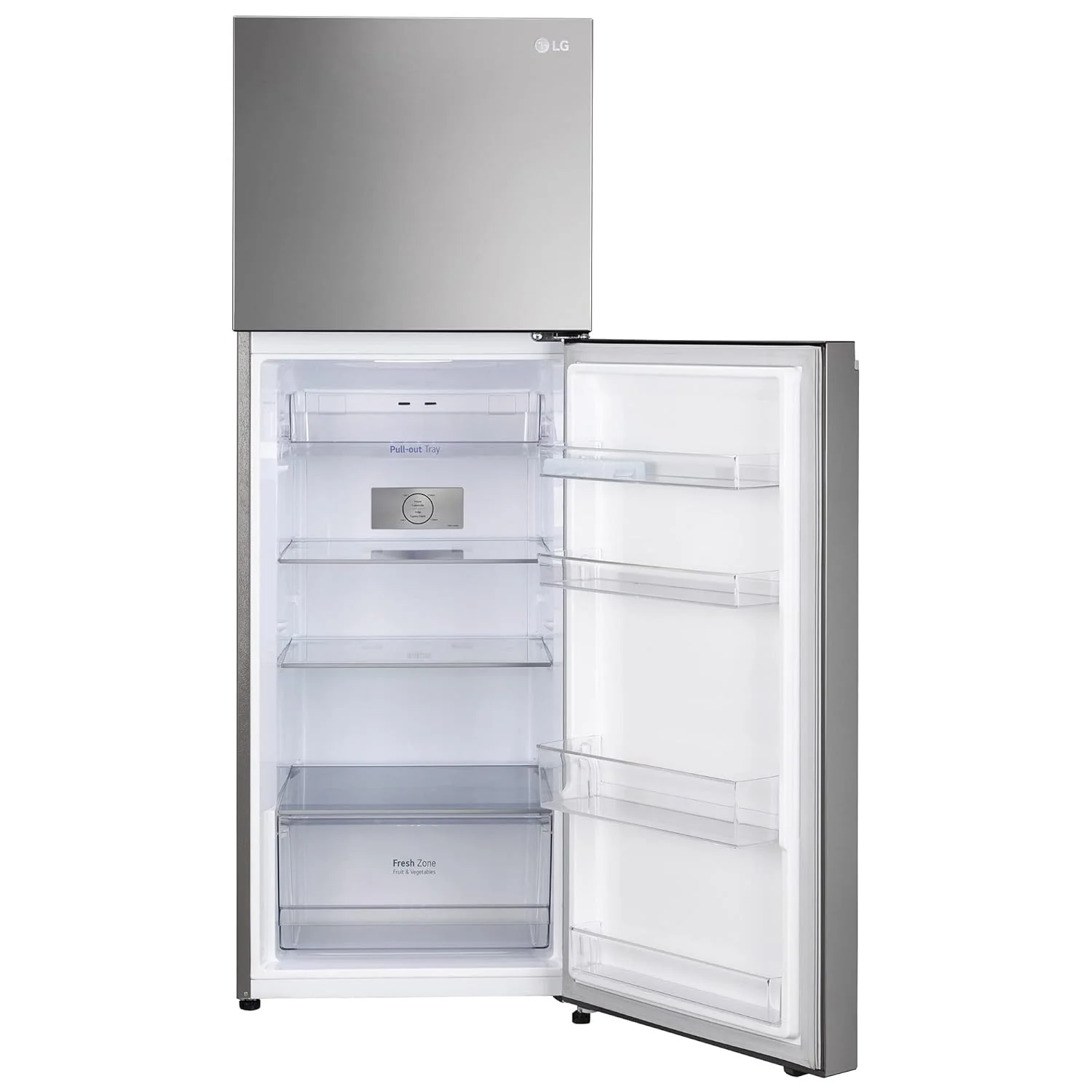 LG 322 L 2 Star Frost-Free Smart Inverter Double Door Refrigerator (GL-S342SPZY, Shiny Steel, Convertible & Multi Air Flow) - Image 3